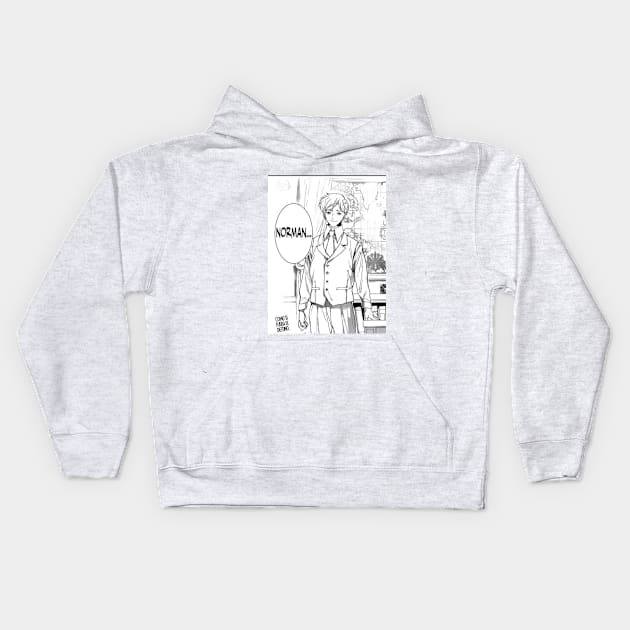 El reencuentro de Norman the promised neverland manga Kids Hoodie by uchix